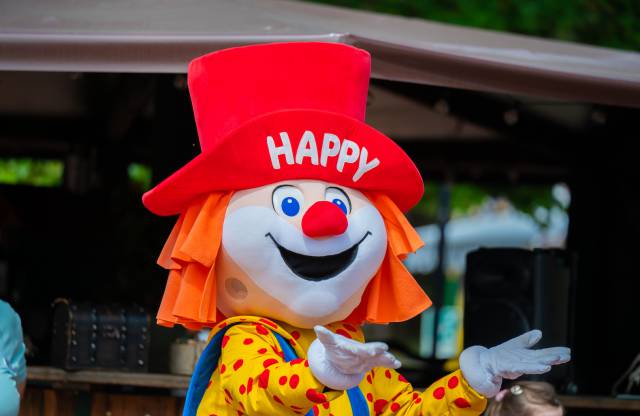 Familotel Maskottchen Clown Happy